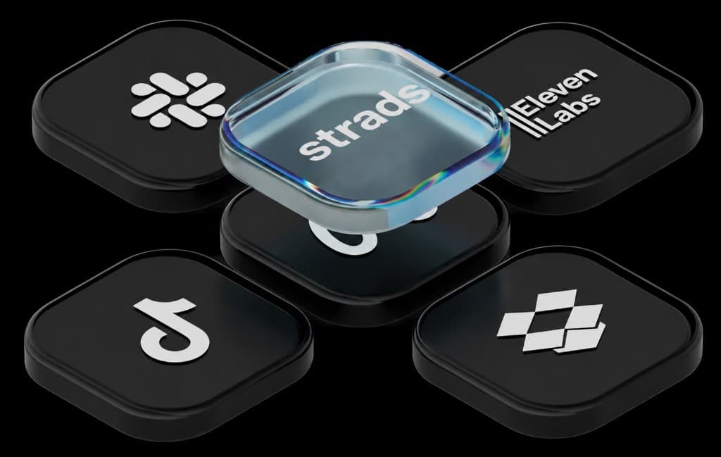 strads orchestrating tools like ElevenLabs, Slack and Dropbox